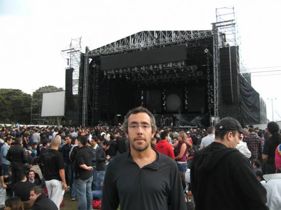 Tudo pronto para o show do Aerosmith em Bogotá, na Colômbia